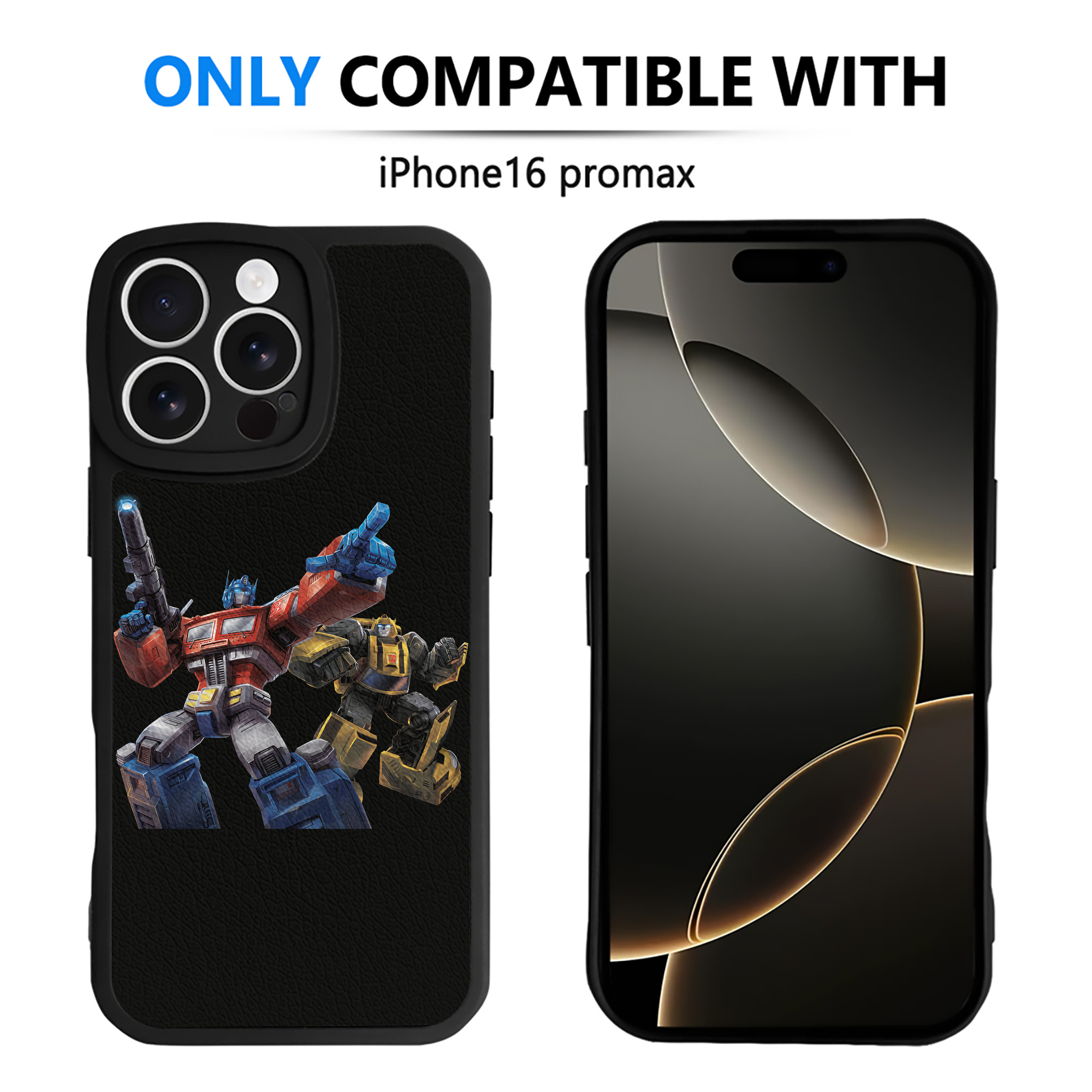 （画像用） Transformers トランスフォーマー 【iPhone 16シリーズ対応】シリコンスマホケース（レザー調） 材質：シリコン